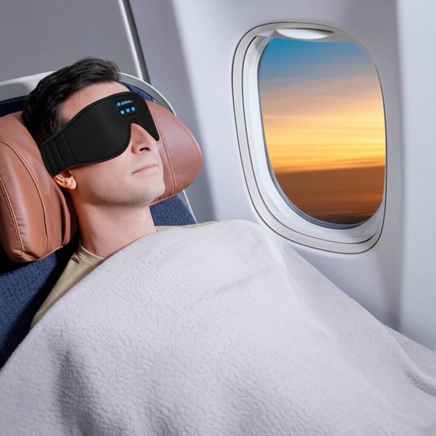 3D Sleep Mask & Headphones